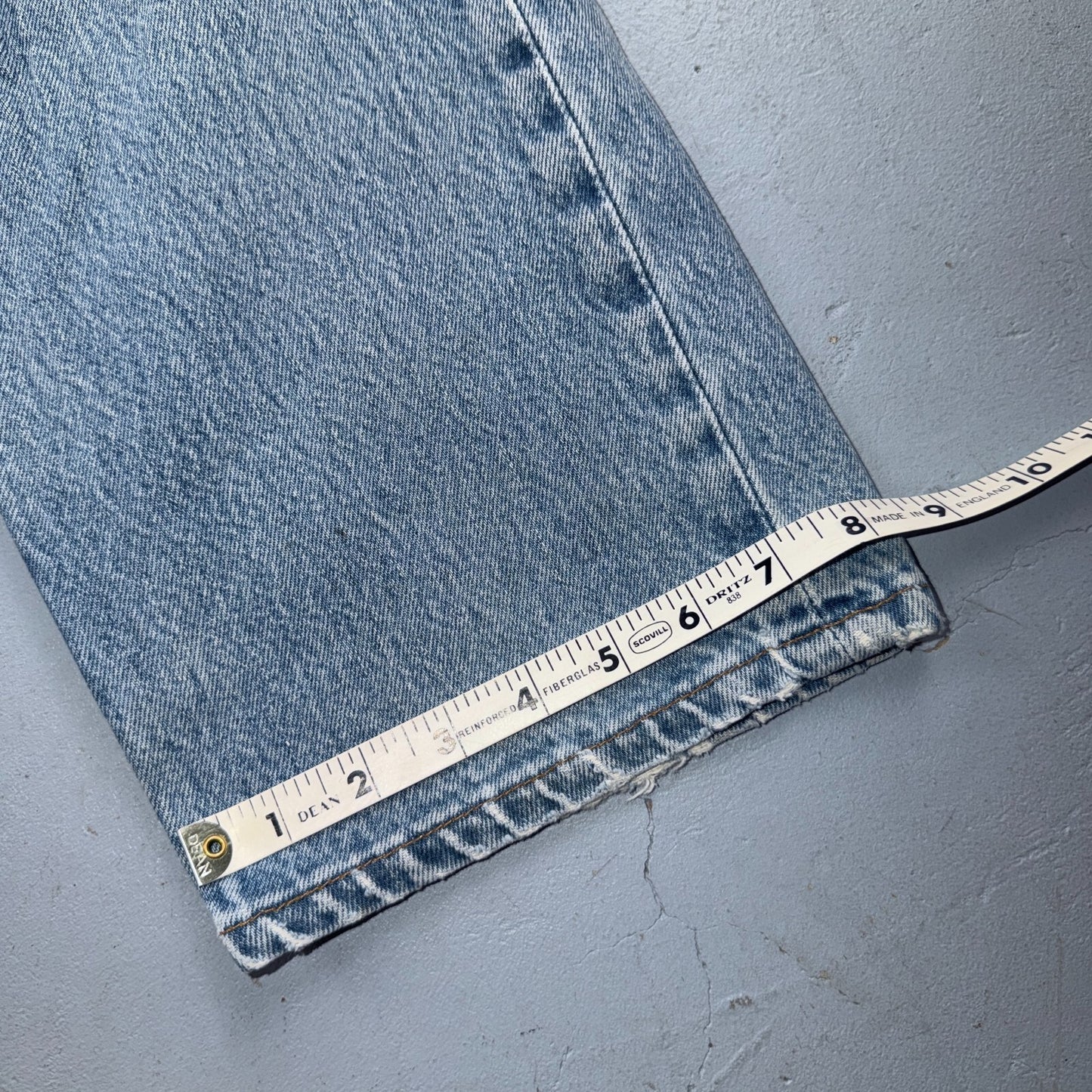 Levis 501 Vintage 90s USA XX Straight Leg Jeans Blue Light Wash 38x38 Act 35x34