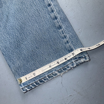 Levis 501 Vintage 90s USA XX Straight Leg Jeans Blue Light Wash 38x38 Act 35x34