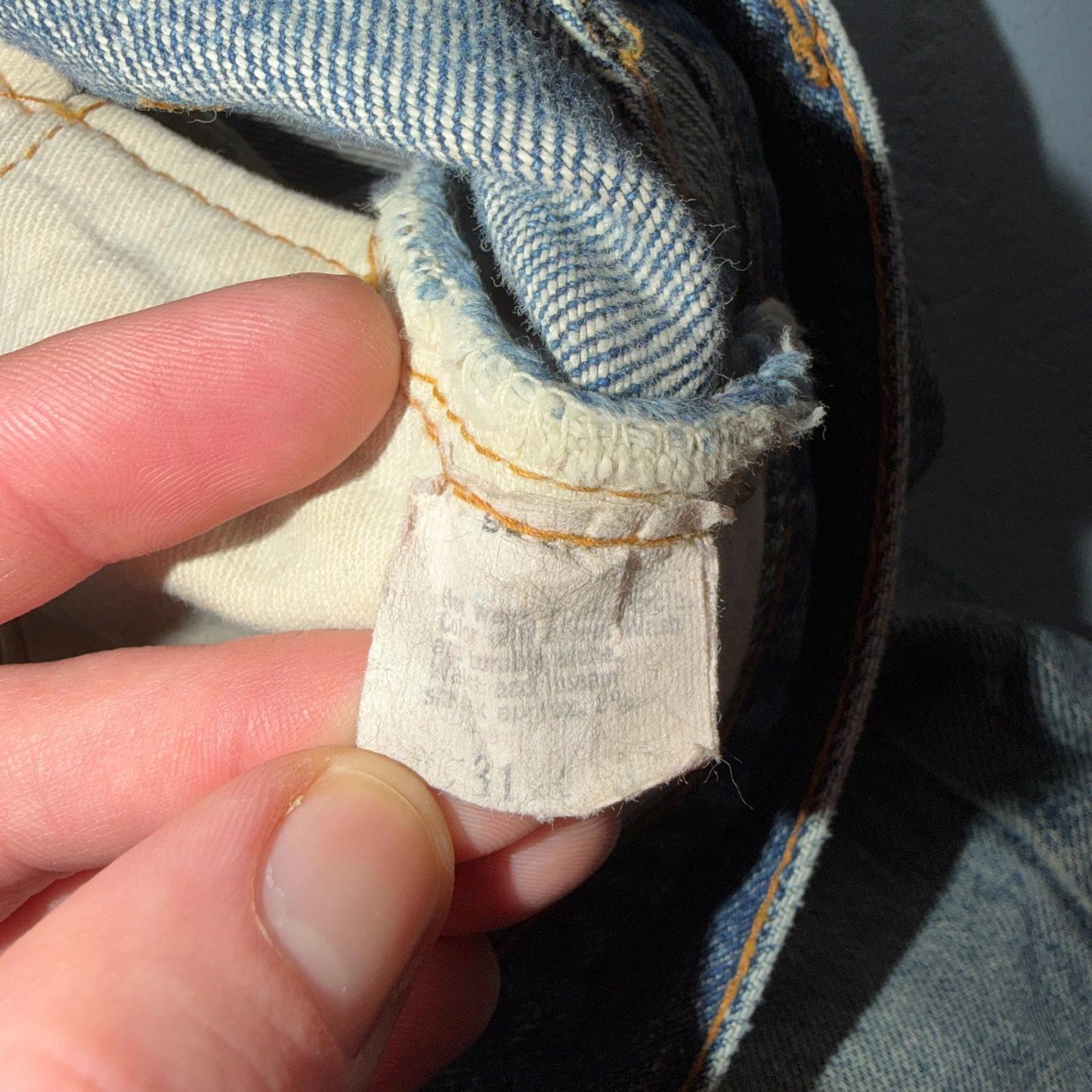 Levis 501 Vintage 70s SS Redline Selvedge USA XX Jeans Light Wash 31x33 Ac 30x29