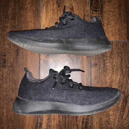 Allbirds Wool Runners WR Womens 6 US Black Gray Merino Wool Casual Shoes Running