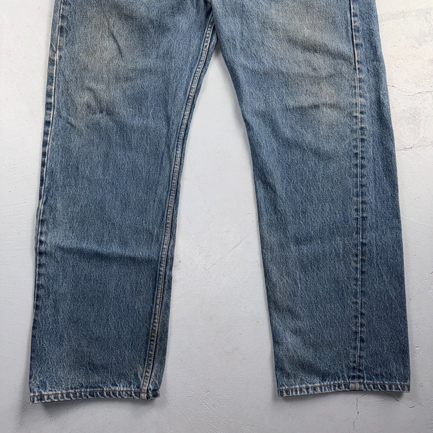 Levis 501 Vintage 80s USA XX Straight Leg Jeans Blue Light Wash 40x30 Act 37x28