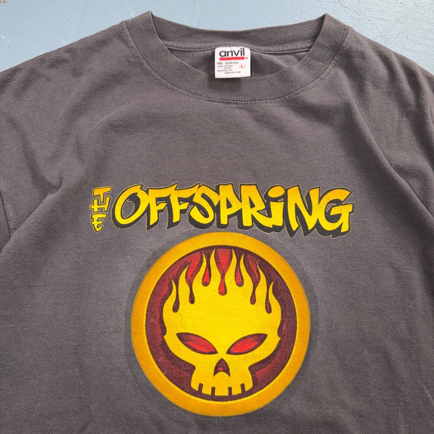 The Offspring USA Made Conspiracy Of One Tour 2000 Grey Anvil T Shirt Band Music
