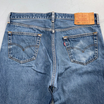 Levis 501 Vintage 90s USA XX Straight Leg Jeans Blue Light Wash 38x31 Act 36x27
