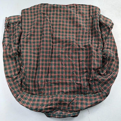 Pendleton Shirt Mens XL VTG Green Red Plaid Sir 100% Wool USA Fabrics VTG