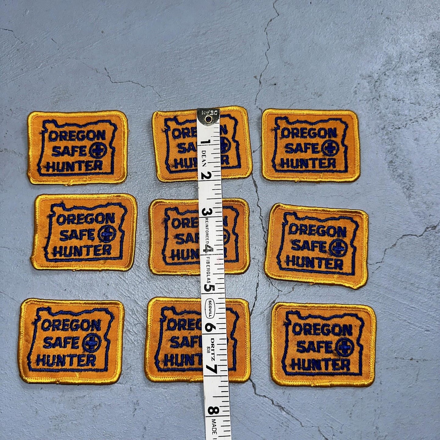 OREGON SAFE HUNTER Patch Badge VTG Insignia 1960s Hunting Qualification Rare Lot