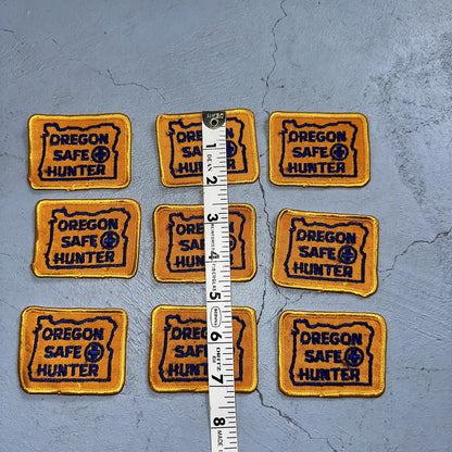 OREGON SAFE HUNTER Patch Badge VTG Insignia 1960s Hunting Qualification Rare Lot