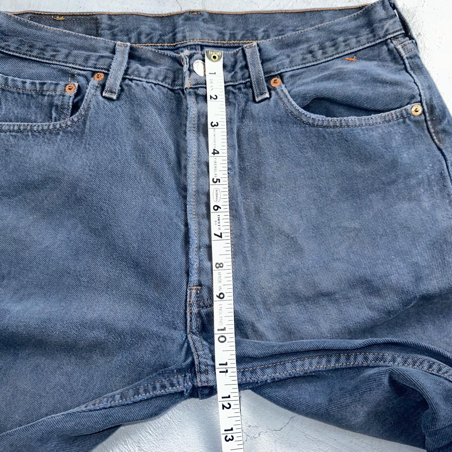 Levis 501 Vintage 90s USA XX Straight Leg Jeans Blue Overdyed 33x30 Act 32x29