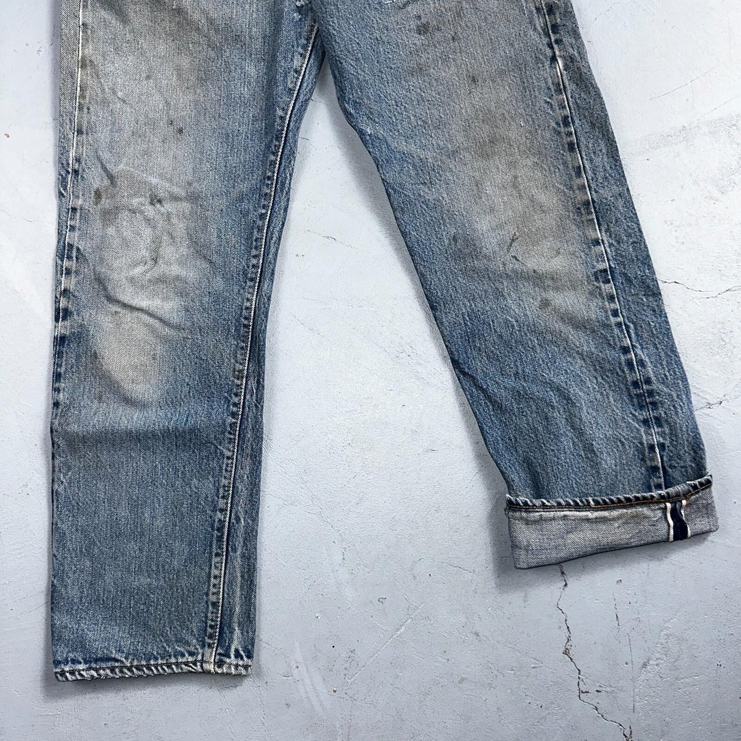 Levis 501 Vintage 80s Redline Selvedge USA XX Jeans Light Wash 32x31 Act 29x27