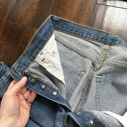 Levis Vintage 80s Redline Selvedge USA 501 XX Jeans 66 70s 32x34 Act 30x26