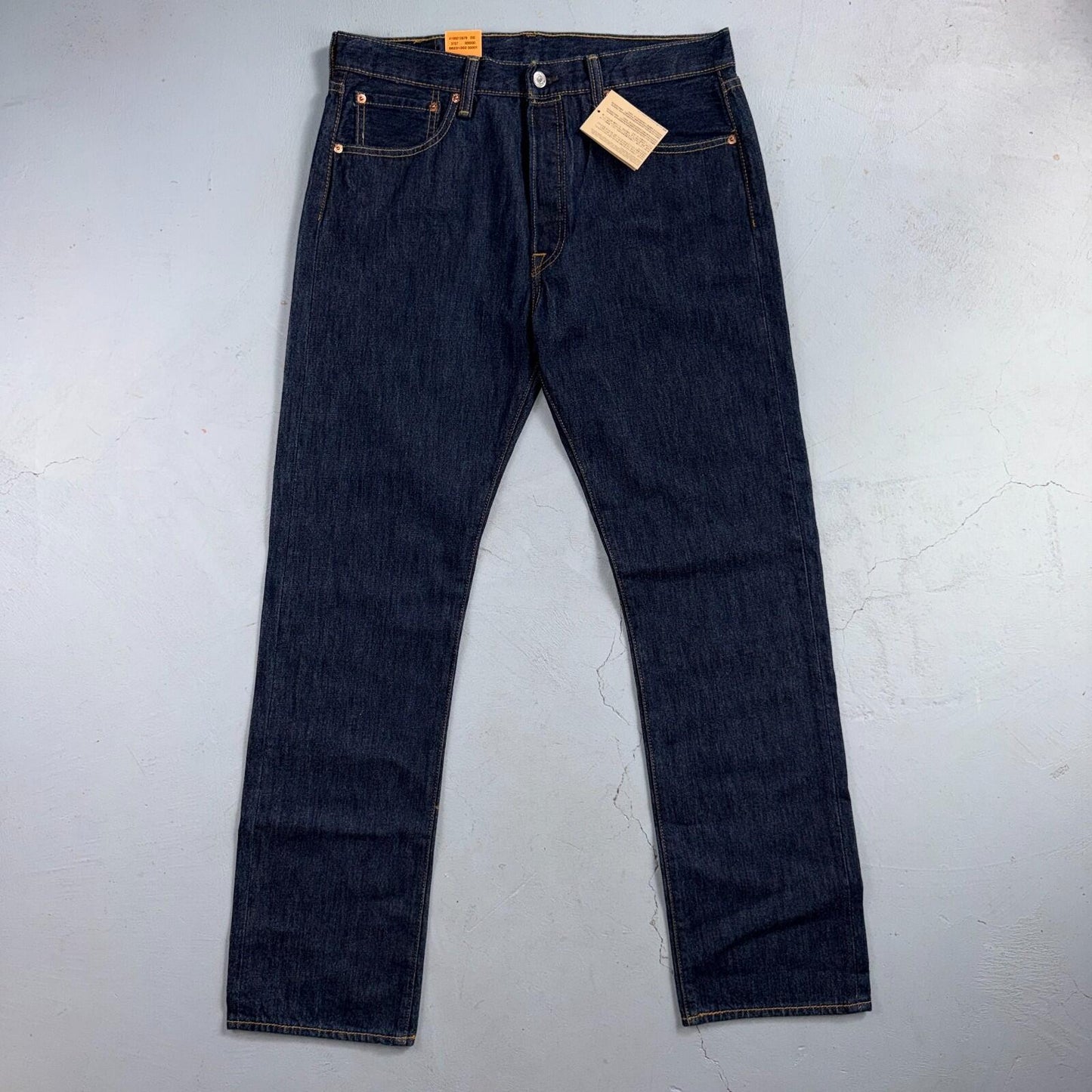 Levis 501 Vintage Y2K Deadstock XX Straight Leg Jeans Black Dark Wash 33x32