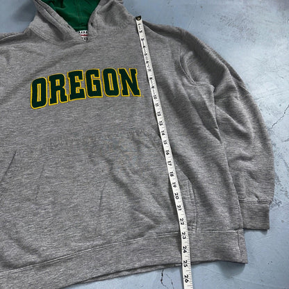 Oregon XL Vintage 90s Foot Locker Hoodie Sweatshirt Pullover Gray Athletic