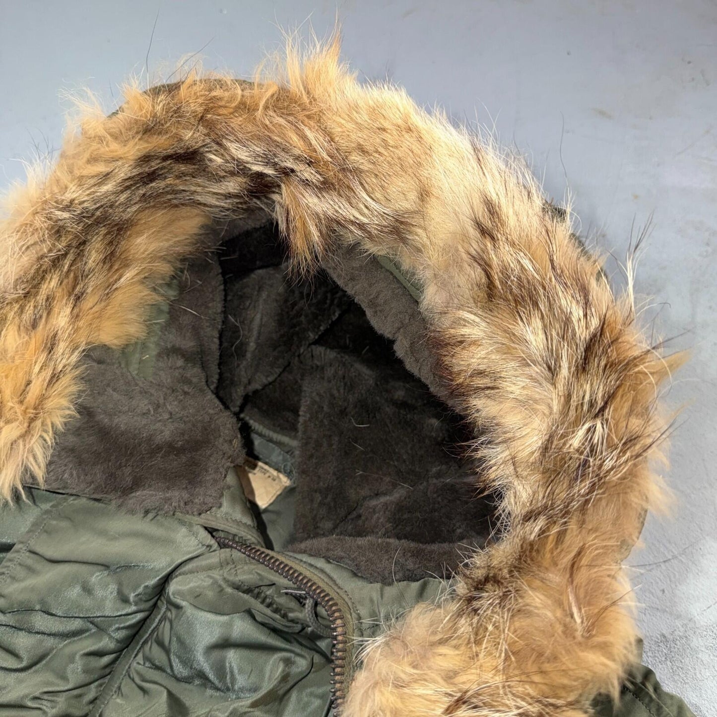 VTG 1960s USAF N-3B Parka Jacket Real Fur Air Force M 60s Air N3B Rare Coat