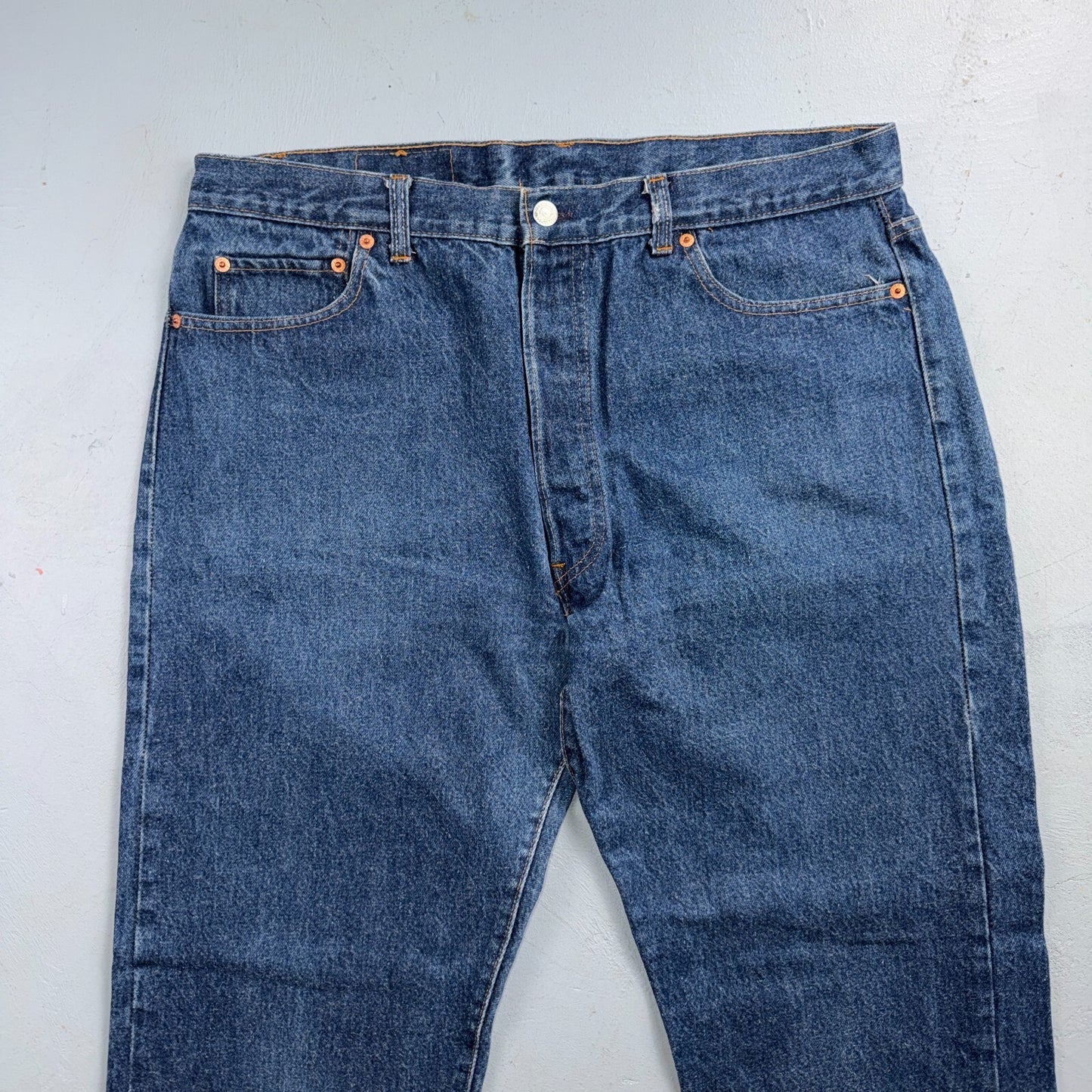 Levis 501 Vintage 80s USA XX Straight Leg Jeans Blue Dark Wash 40x31 Act 37x28