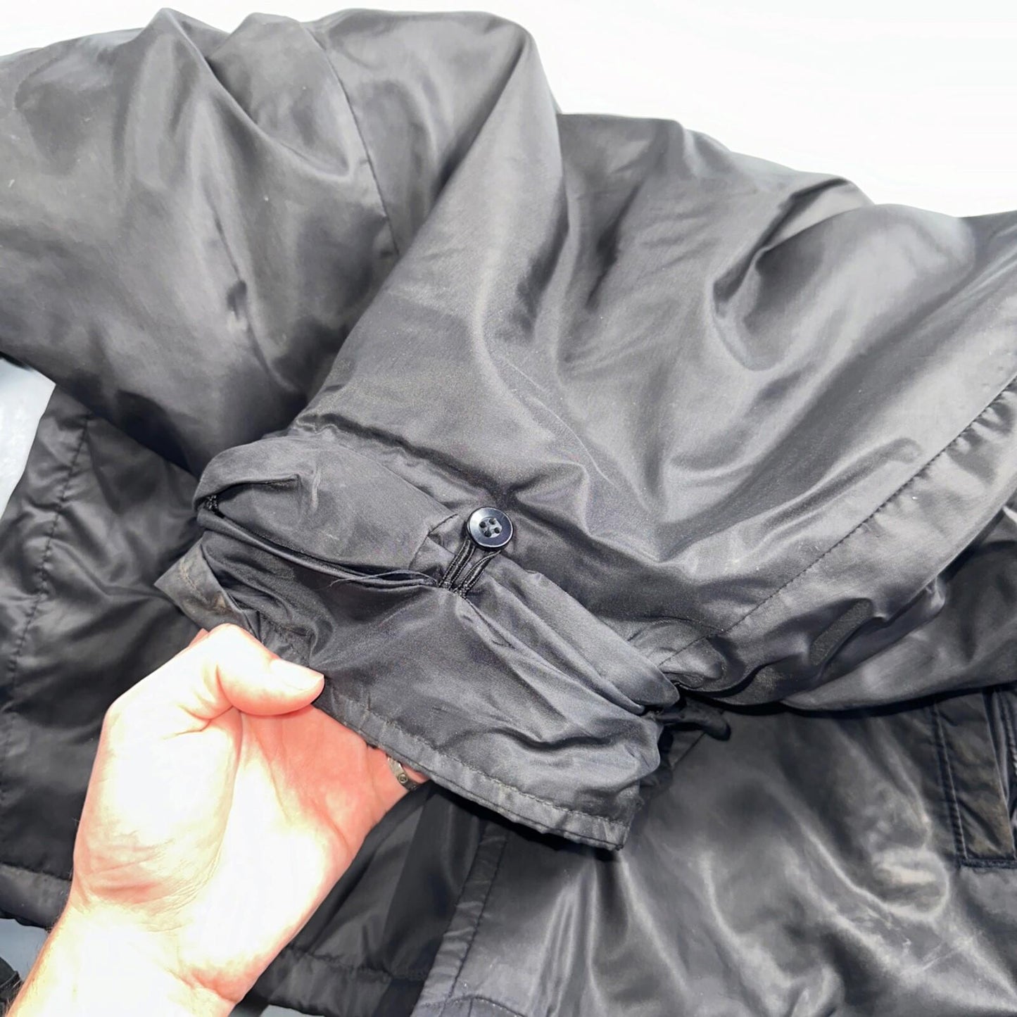Champion Rare Vintage 70s Button Up Black Coach Windbreaker Lined Dallas Booster