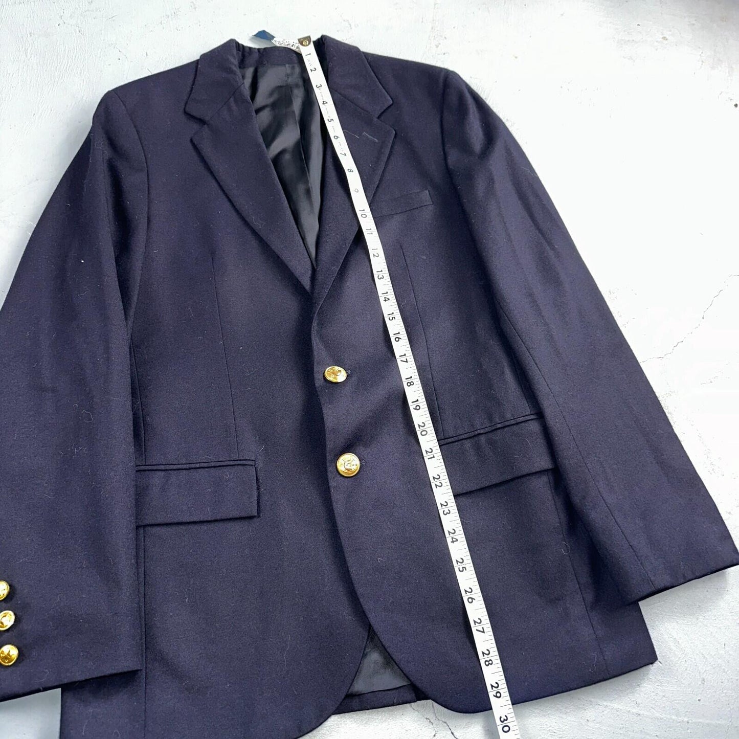 Women's Vintage Polo Ralph Lauren Blazer Jacket Made in Italy Sz 16 Wool 80s