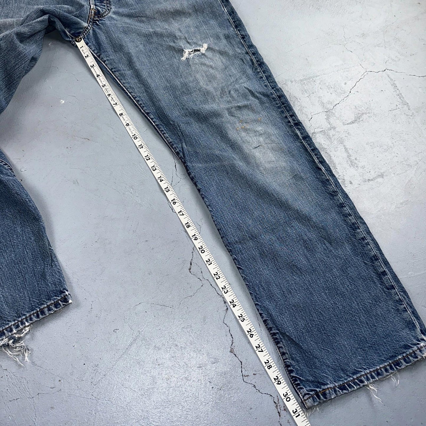 Levis 501 Vintage Y2K 90s XX Straight Leg Jeans Blue Light Wash 36x32 Act 35x31
