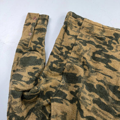 Columbia Gallatin Range Wool Blend Jacket Outfitter Brown Camo M Missing Buttons
