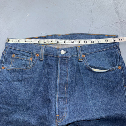Levis 501 Vintage 80s USA XX Straight Leg Jeans Blue Dark Wash 36x34 Act 33x33