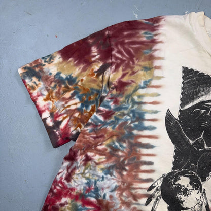 Tie Dye Native American Tribal VTG T Shirt 80s Hanes Beefy Art Single Stitch