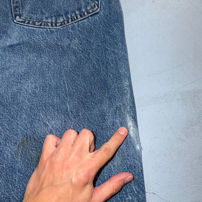 Levis 501 Vintage 80s USA XX Straight Leg Jeans Blue Light Wash 40x32 Act 37x28