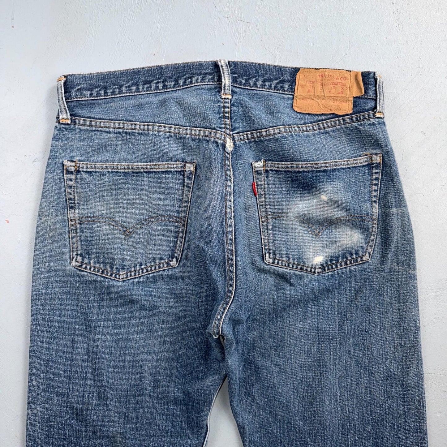 Levis 501 Big E Vintage 60s Redline Selvedge USA XX 1960s Jeans 36x32 Act 34x28
