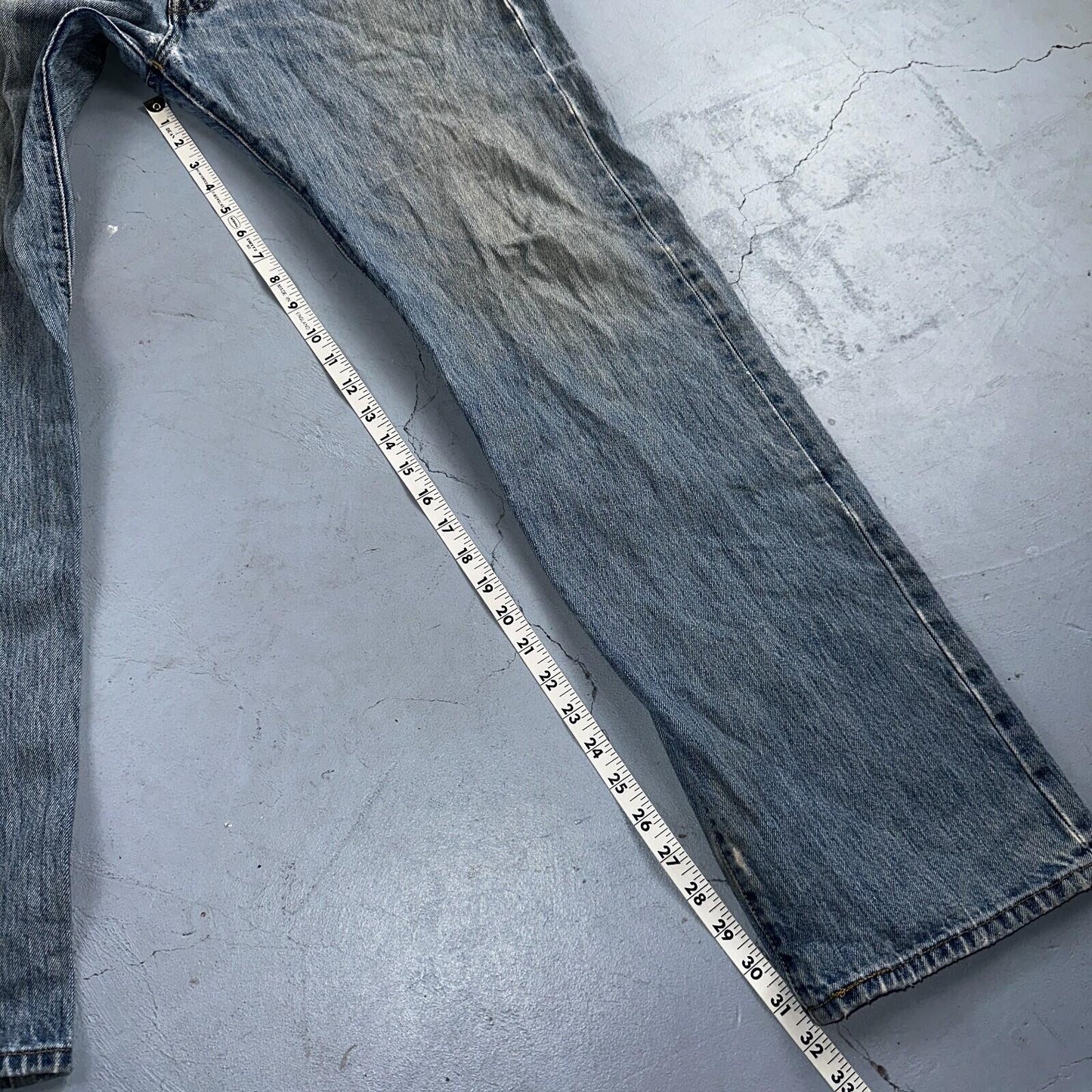 Levis 501 Vintage Y2K XX Straight Leg Jeans Blue Light Wash 36x34 Act 35x31