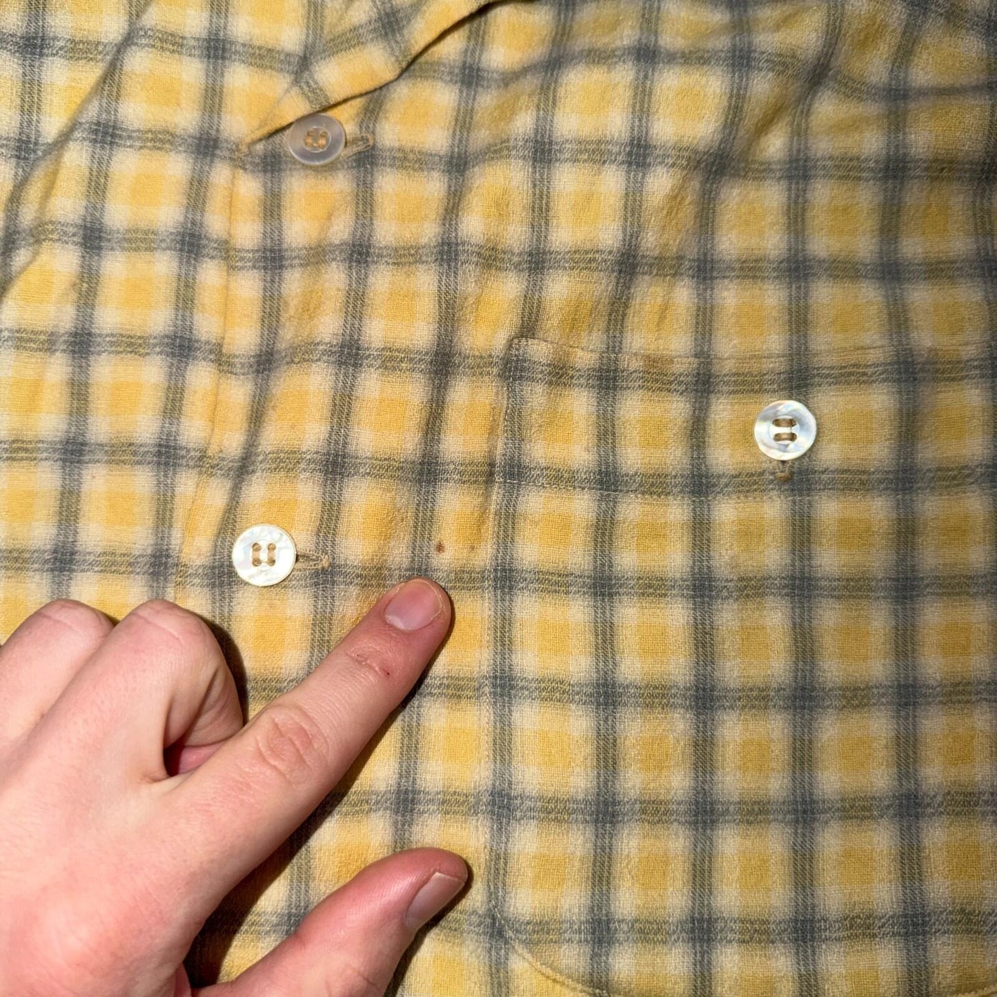 Pendleton VTG 1960s Loop Collar Board Shirt Wool Plaid Flannel Shirt Checker