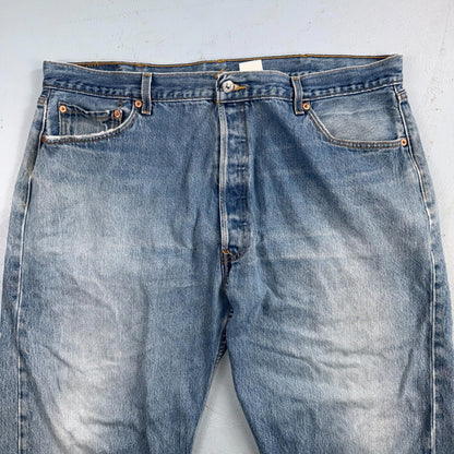 Levis 501 Vintage Y2K XX Straight Leg Jeans Blue Light Wash 44x30 Act 40x26