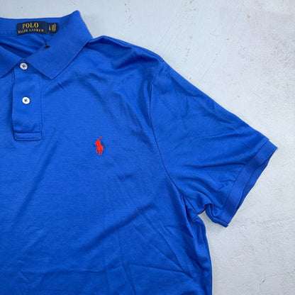 Polo Ralph Lauren Short Sleeve Polo Red Pony Rugby Golf Shirt Men Large