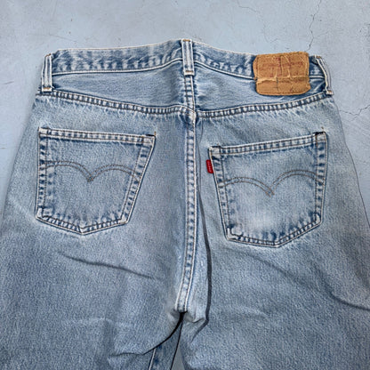 Levis 501 Vintage 80s Redline Selvedge USA XX Jeans Light Wash 35x30 Act 32x28