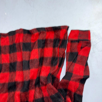 VTG 1950s Wool Buffalo Plaid Mackinaw Heavy Jacket Button Up Mohair Rockabilly