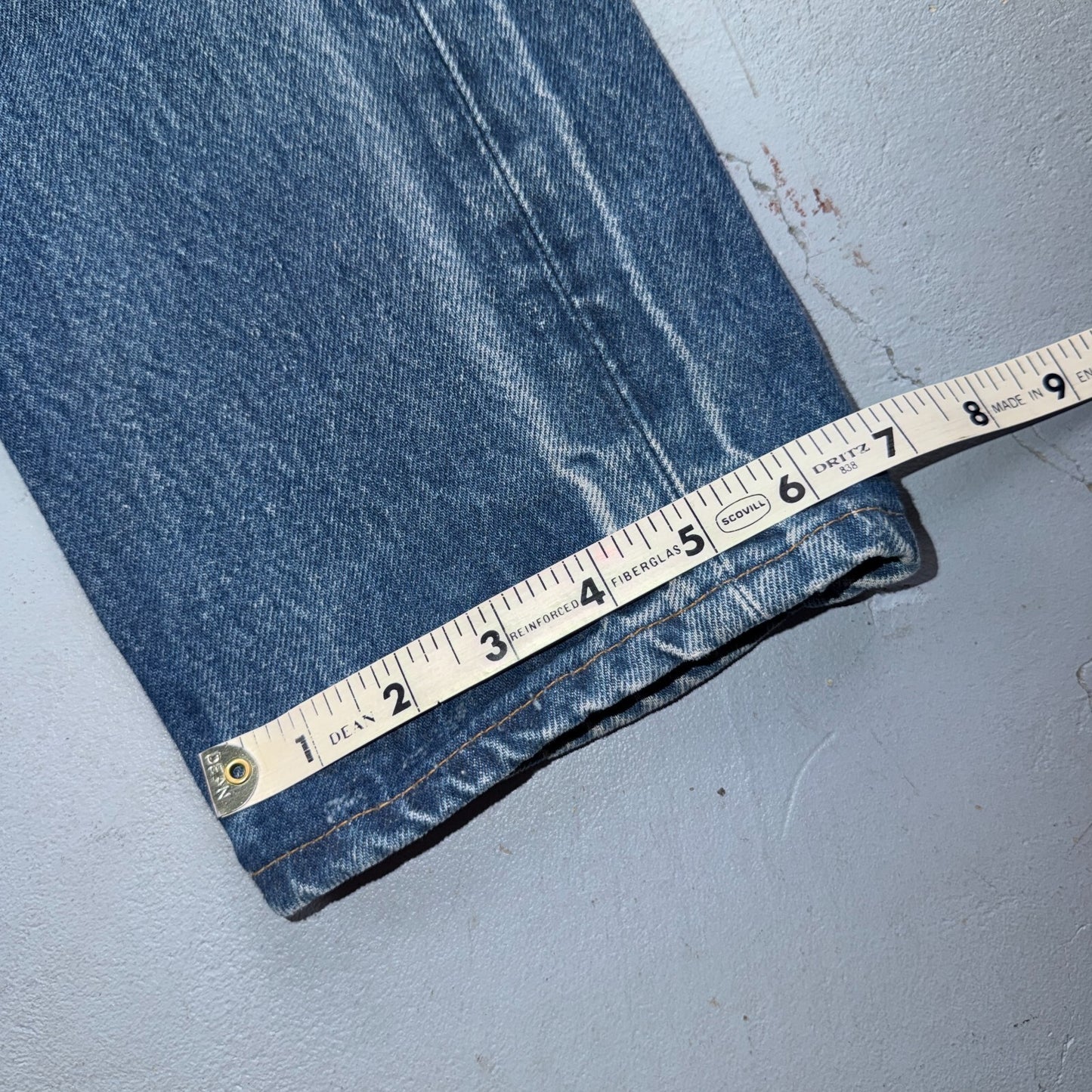 Levis 501 Vintage 80s USA XX Straight Leg Jeans Blue Light Wash 27x34 Act 25x29