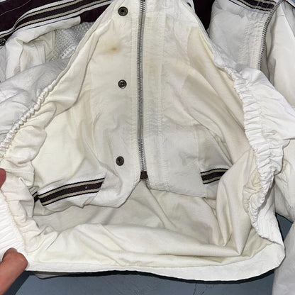 Nike Jacket Vintage 90s Challenge Court Tennis Vest Removable Sleeves RARE White