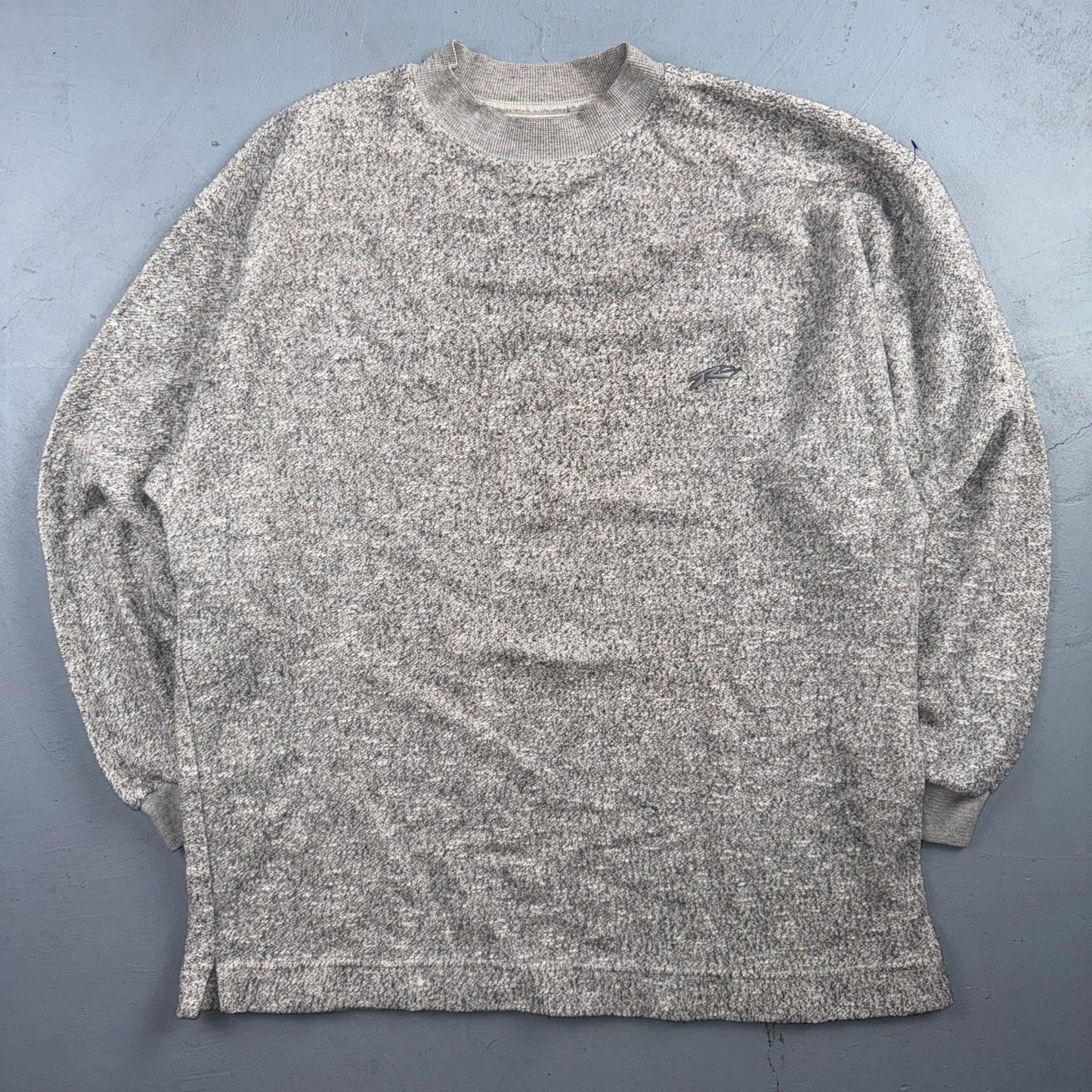 Vintage 90s Rusty Surf Skate Pullover Crewneck Sweatshirt Gray Men’s Size XL