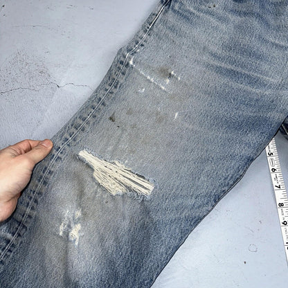 Levis 501 Vintage 90s Mexico Straight Leg Jeans 36x34 Y2K Light Wash Act 35x30