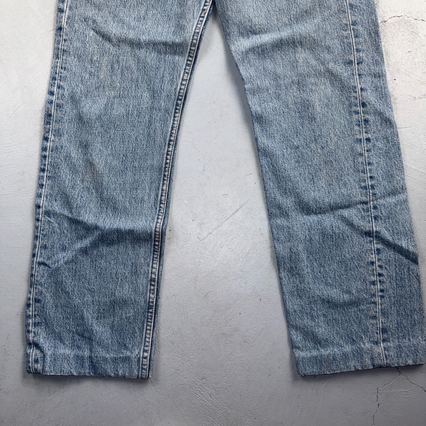 Levis 501 Vintage 90s USA XX Straight Leg Jeans Blue Light Wash 29x36 Act 27x28