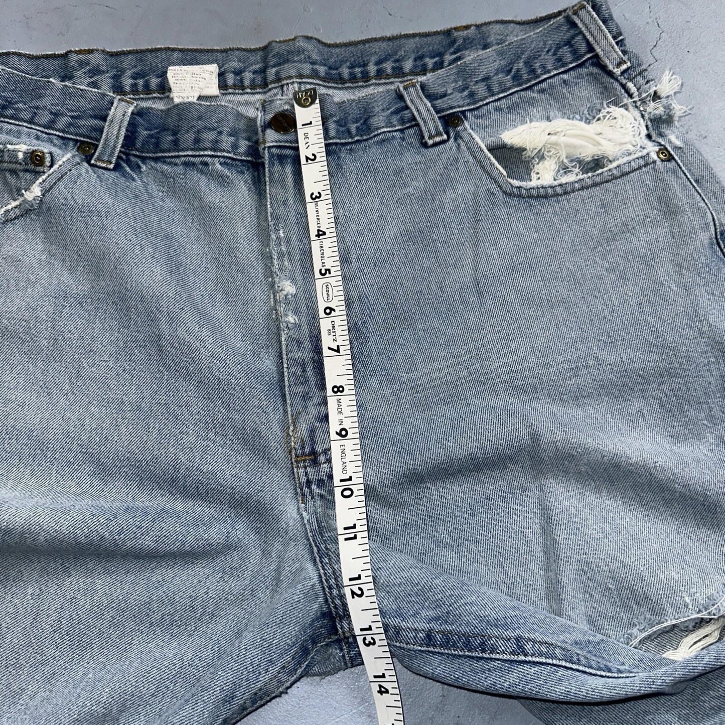 Carhartt B17 DST Relaxed Fit Denim Blue Jeans Mens 40x32 Workwear Denim