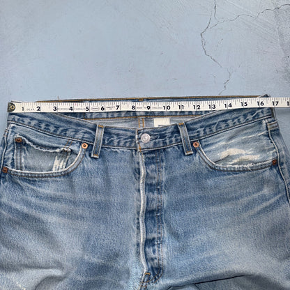 Levis 501 Vintage 90s Y2K XX Straight Leg Jeans Blue Light Wash 36x34 Act 33x30