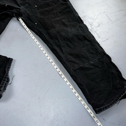 Carhartt VTG Double Knee Carpenter Pants USA B01 BLK Black Act 42x31