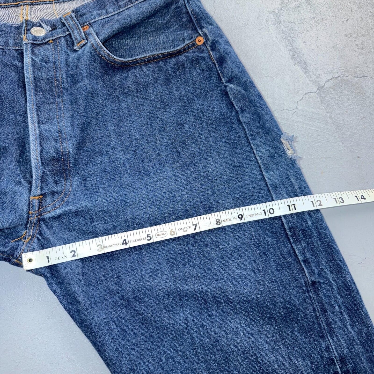 Levis 501 Vintage 80s Redline Selvedge USA XX Jeans Dark Wash 34x38 Act 31x34