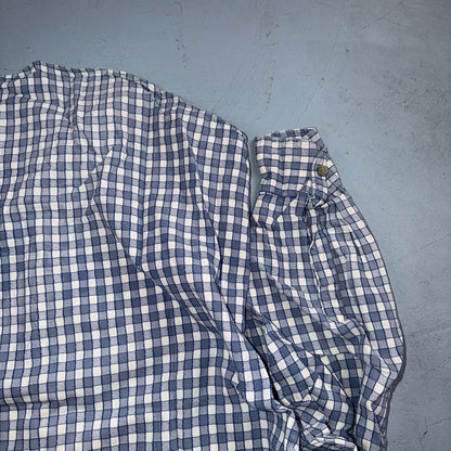Yves Saint Laurent Pour Homme YSL Shirt Mens M Long Sleeve Plaid Button Up VTG