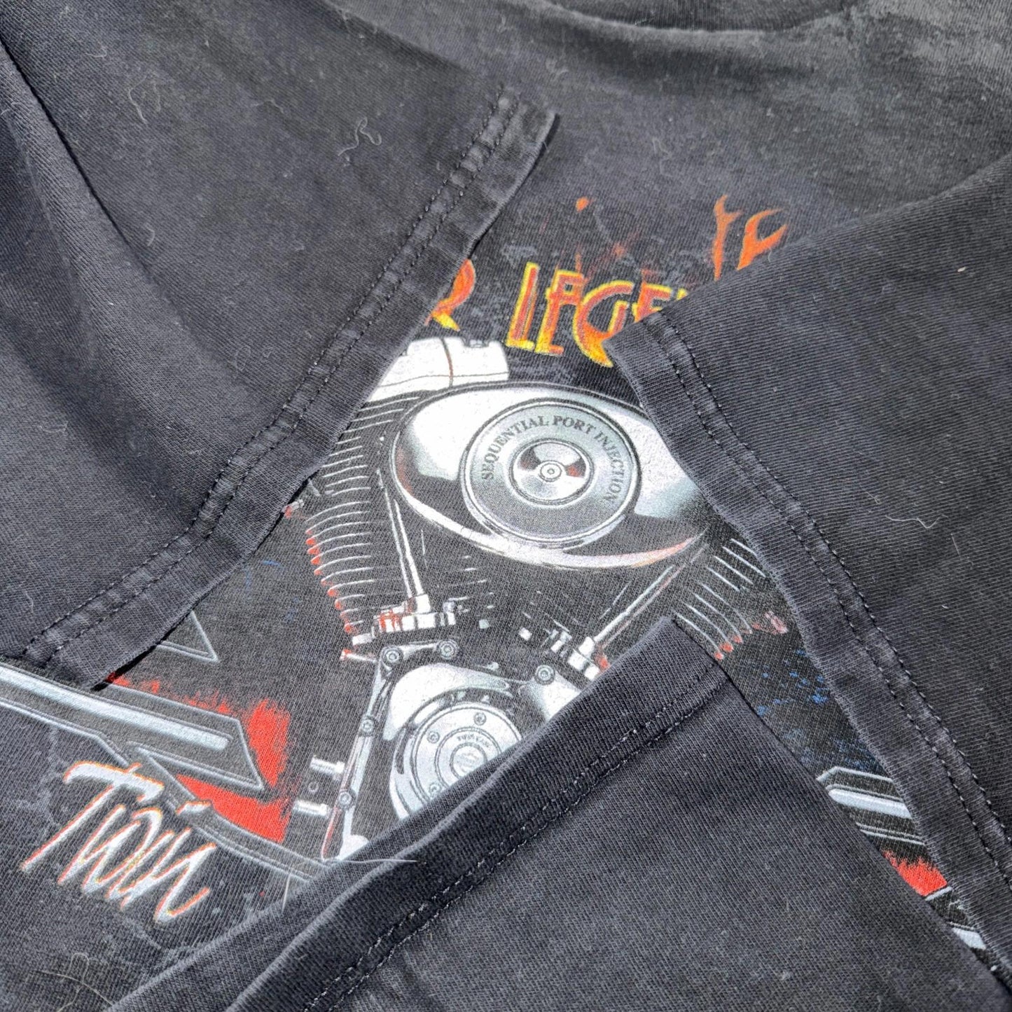 Harley Davidson Washington Vintage T Shirt Y2K Black Promo Legend Motorcycle