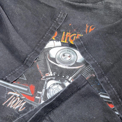 Harley Davidson Washington Vintage T Shirt Y2K Black Promo Legend Motorcycle