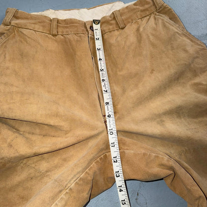 VTG 50s 60s Duxback Pants Falcon 28x27 Khaki Casual Creased Outdoor Rockabilly