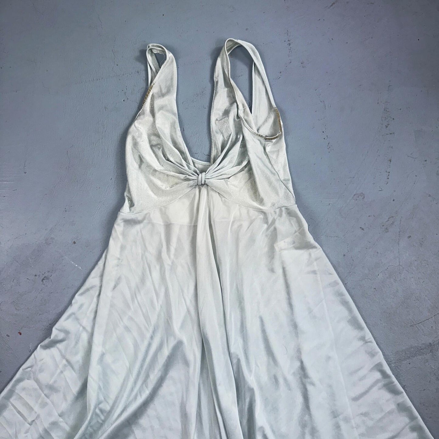 Vintage 1970s Olga Lingerie Slip Dress Sleepwear Full Sweep Nightgown Lace 70s