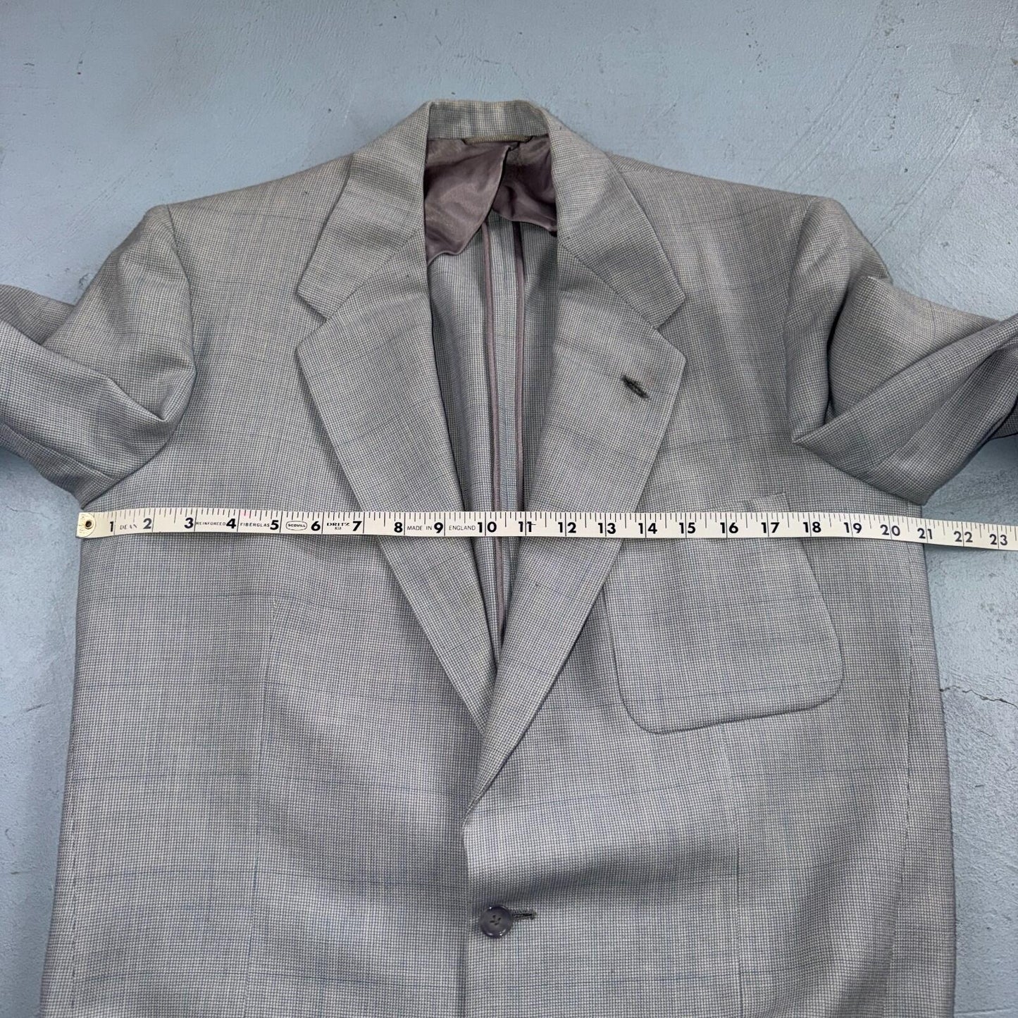 1960s 1970s VTG Mens 2 PC Suit 42 Jacket Coat Pants Gray Union Wool Rockabilly