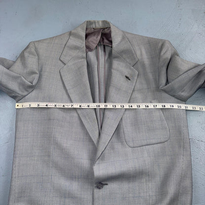 1960s 1970s VTG Mens 2 PC Suit 42 Jacket Coat Pants Gray Union Wool Rockabilly