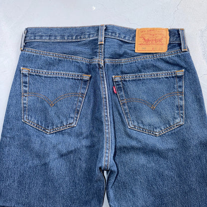 Levis 501 Vintage 90s USA XX Straight Leg Jeans Blue Med Wash 33x32 Act 33x31