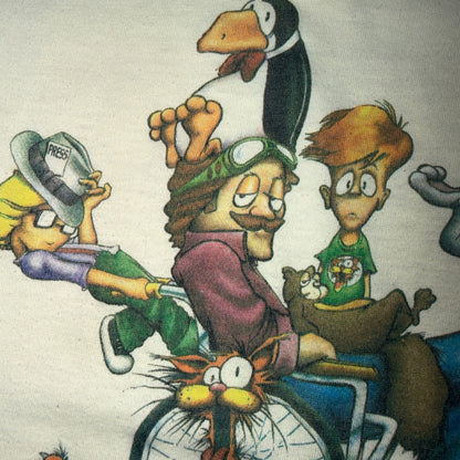 Bloom County Comic Strip 1984 VTG T Shirt 80s Single Stitch Graphic Cat Animal