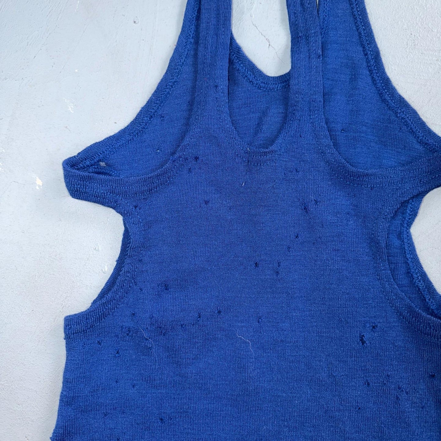 VTG Women's 20s Blue Wool Swimming Suit 920s Swimsuit JC Penneys 1920s Art Deco